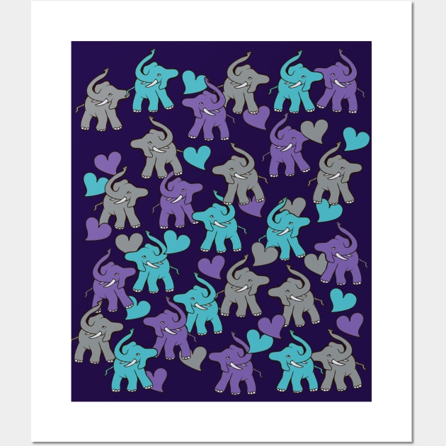 elephants Wall Art by bubbsnugg